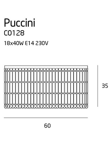 Griestu lampa Puccini