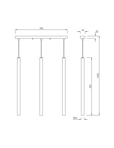 Light Prestige - Lungo LP-894/3L GD piekaramā lampa | TavaGaisma.lv