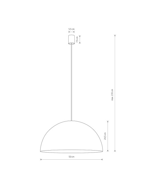 Pendelleuchte Hemisphere Super L 50