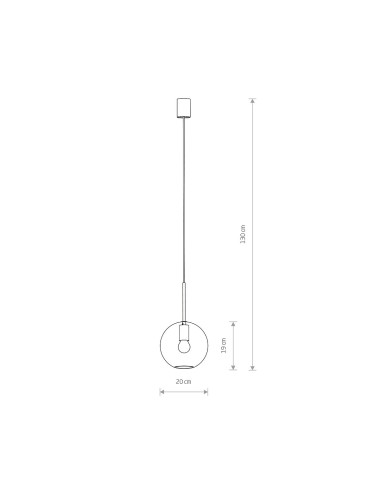 Piekaramā lampa Sphere M 20