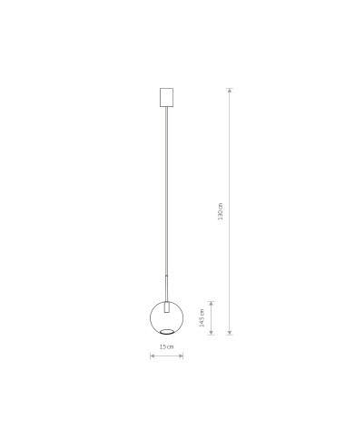 Piekaramā lampa Sphere S 15