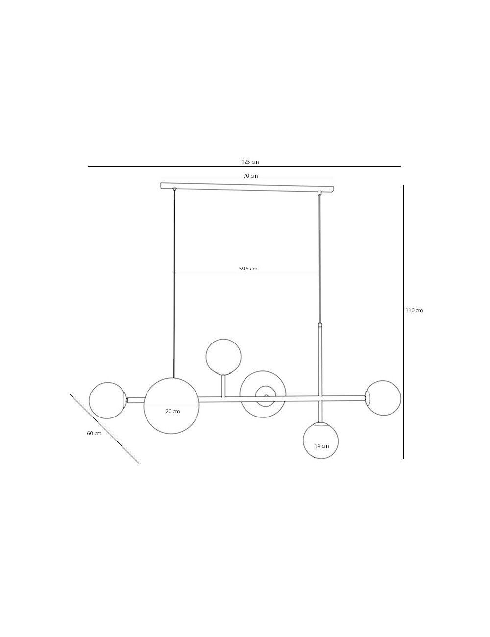 Pendant lamp Dione