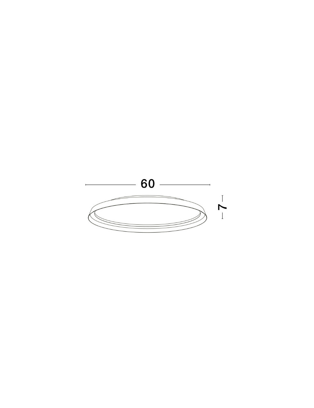 Ceiling lamp Ormi Ø60 LED