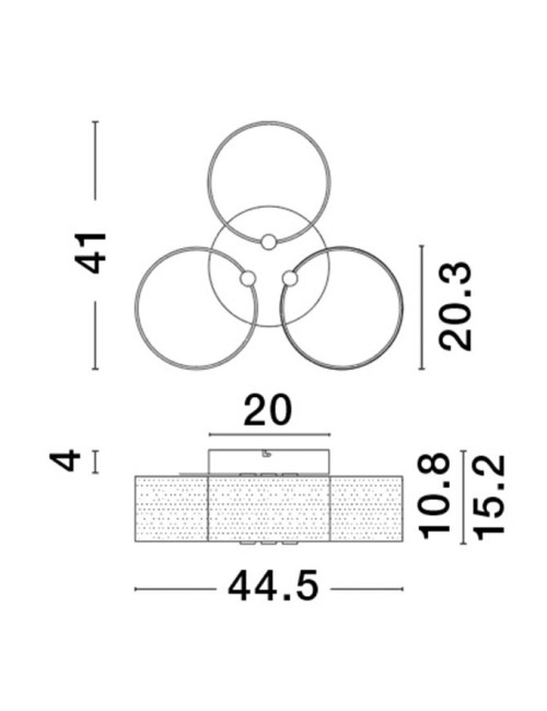 Deckenleuchte Gatlin Ø44,5 LED