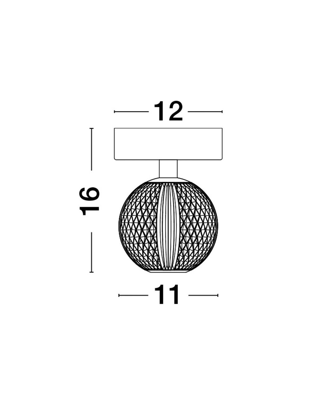Deckenleuchte Brillante Ø12 LED