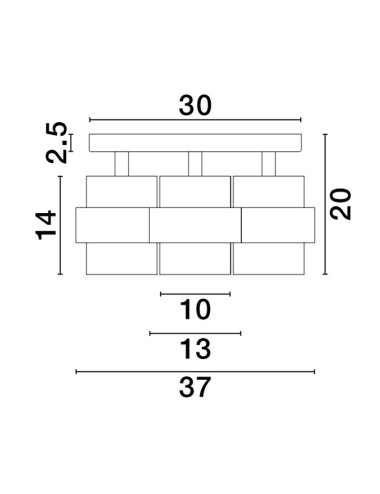Nova Luce - Sianna Ø37 9236386 griestu lampa | TavaGaisma.lv