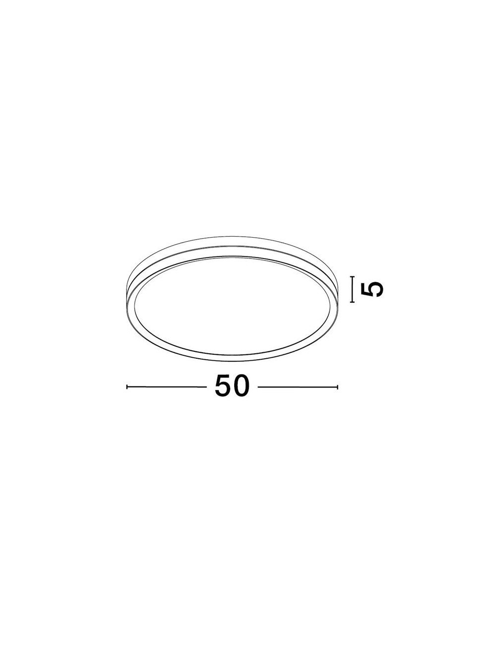 Ceiling lamp Cantria Ø50 LED