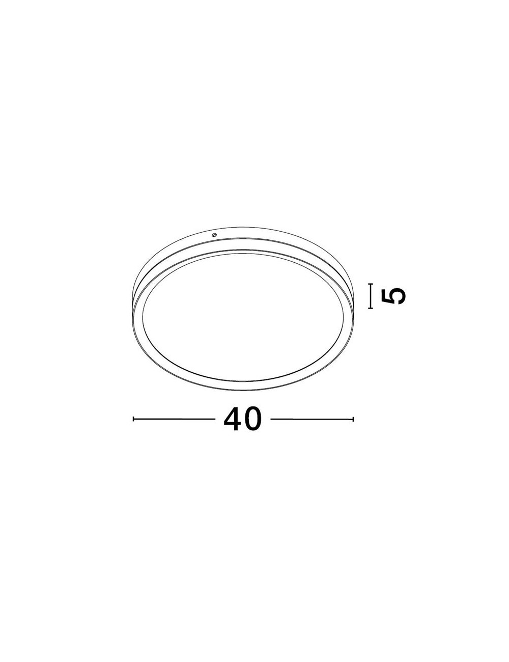 Ceiling lamp Cantria Ø40 LED