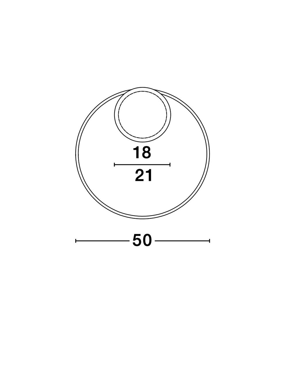 Deckenleuchte Fuline Ø50 LED
