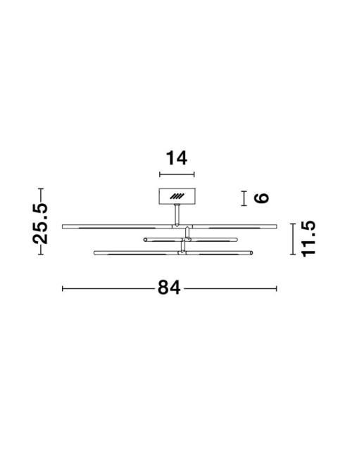 Deckenleuchte Raccio LED