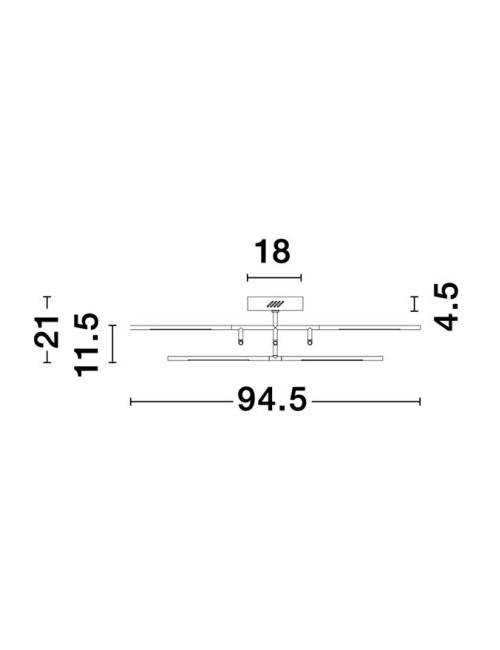 Deckenleuchte Raccio LED