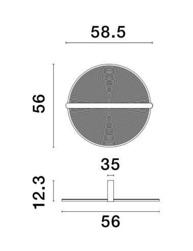 Deckenleuchte Noah Ø58,5 LED