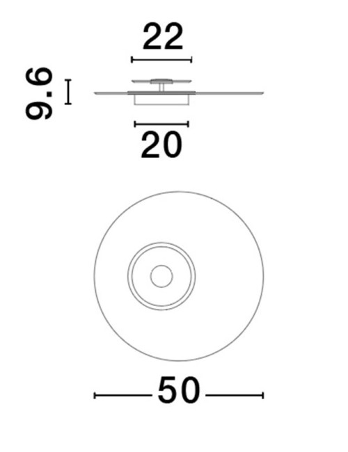 Deckenleuchte Copo Ø50 LED
