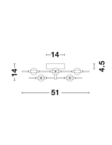 Nova Luce - Atomo LED 9180678 потолочная лампа | TavaGaisma.lv/ru