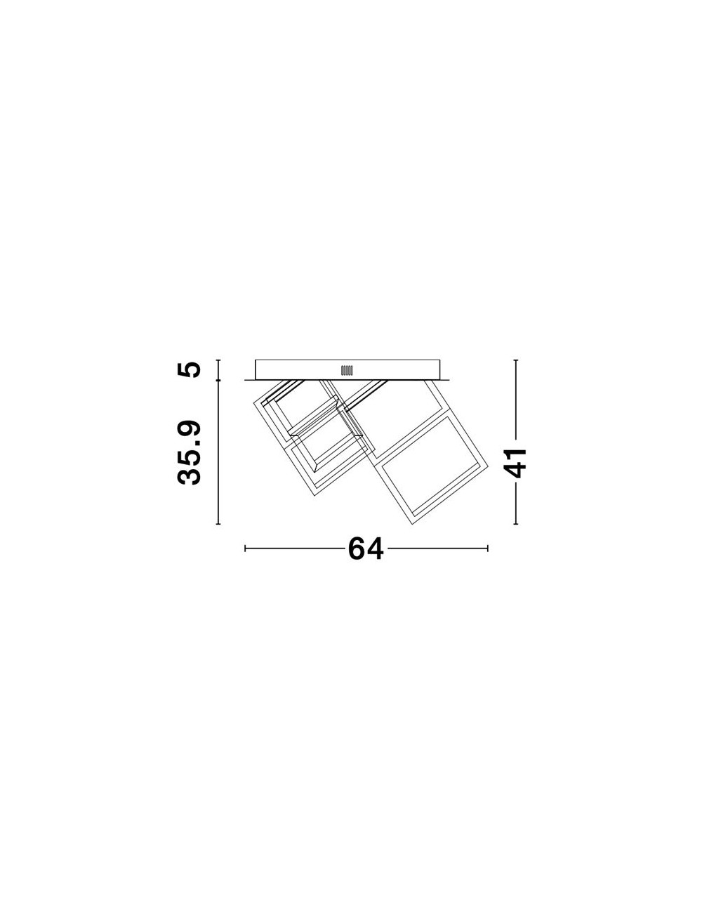 Griestu lampa Gabbia LED