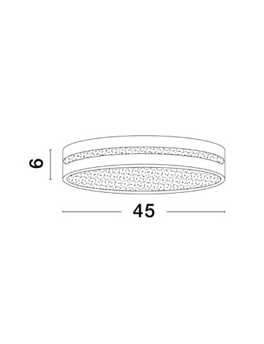 Lubinis šviestuvas Wheel Ø45 LED
