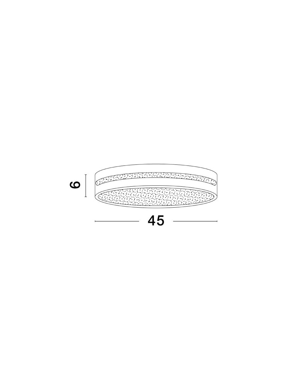 Lubinis šviestuvas Wheel Ø45 LED