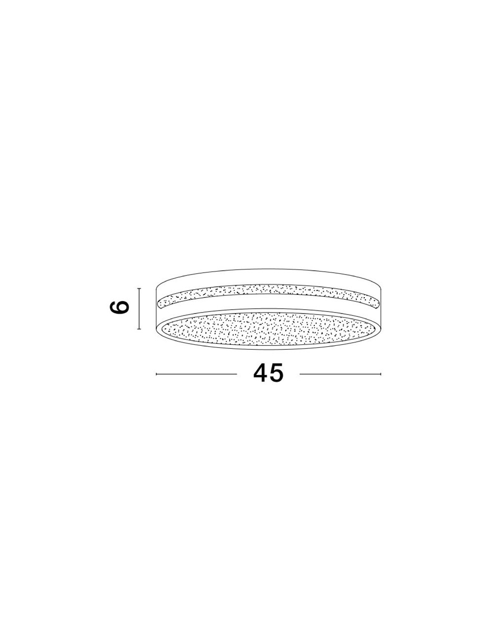 Lubinis šviestuvas Wheel Ø45 LED