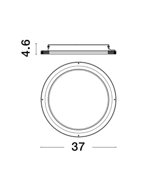 Deckenleuchte Oggy Ø37 LED