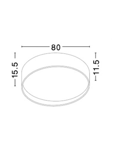 Deckenleuchte Fano Ø80 LED