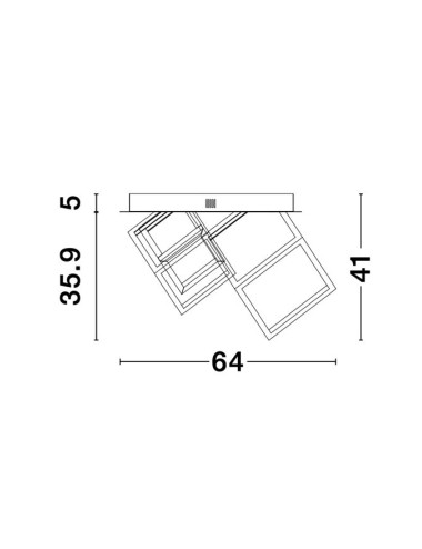 Lubinis šviestuvas Gabbia LED 9818242 | Nova Luce | TavaGaisma.lv/lt