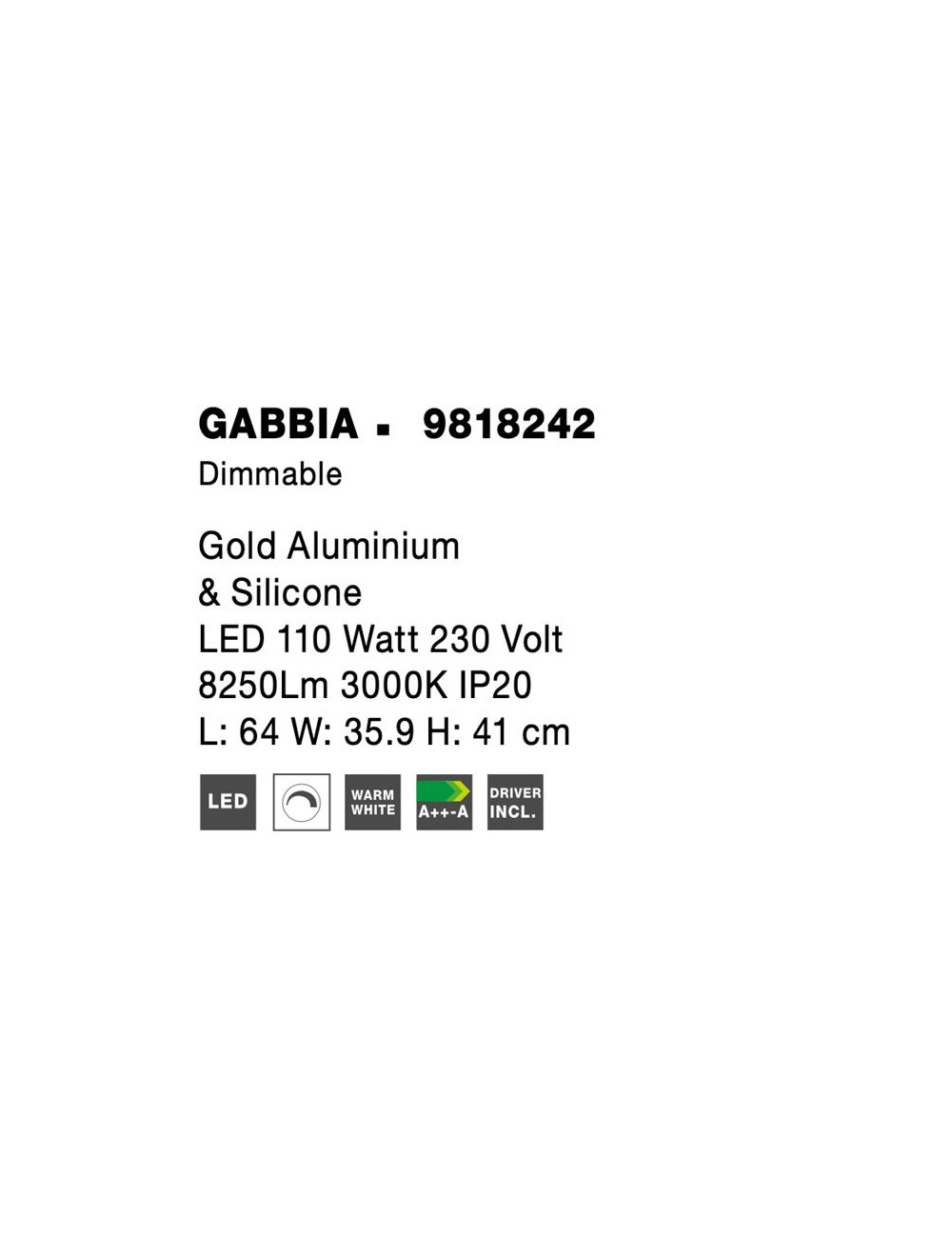 Deckenleuchte Gabbia LED