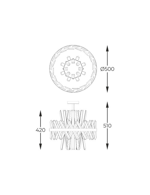 Lustra Constantinople Ø50