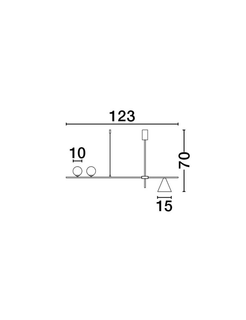 Ceiling lamp Sway