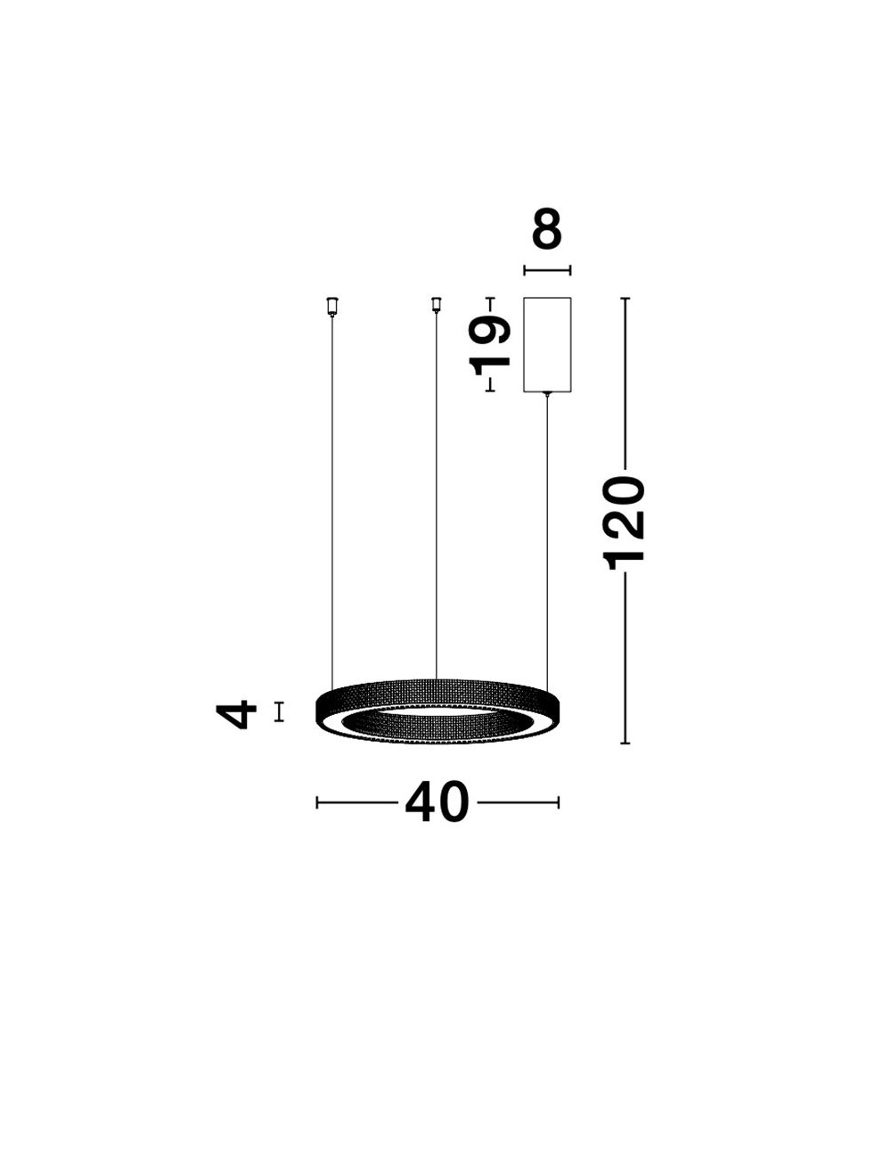 Lustra Fiore Ø40 LED
