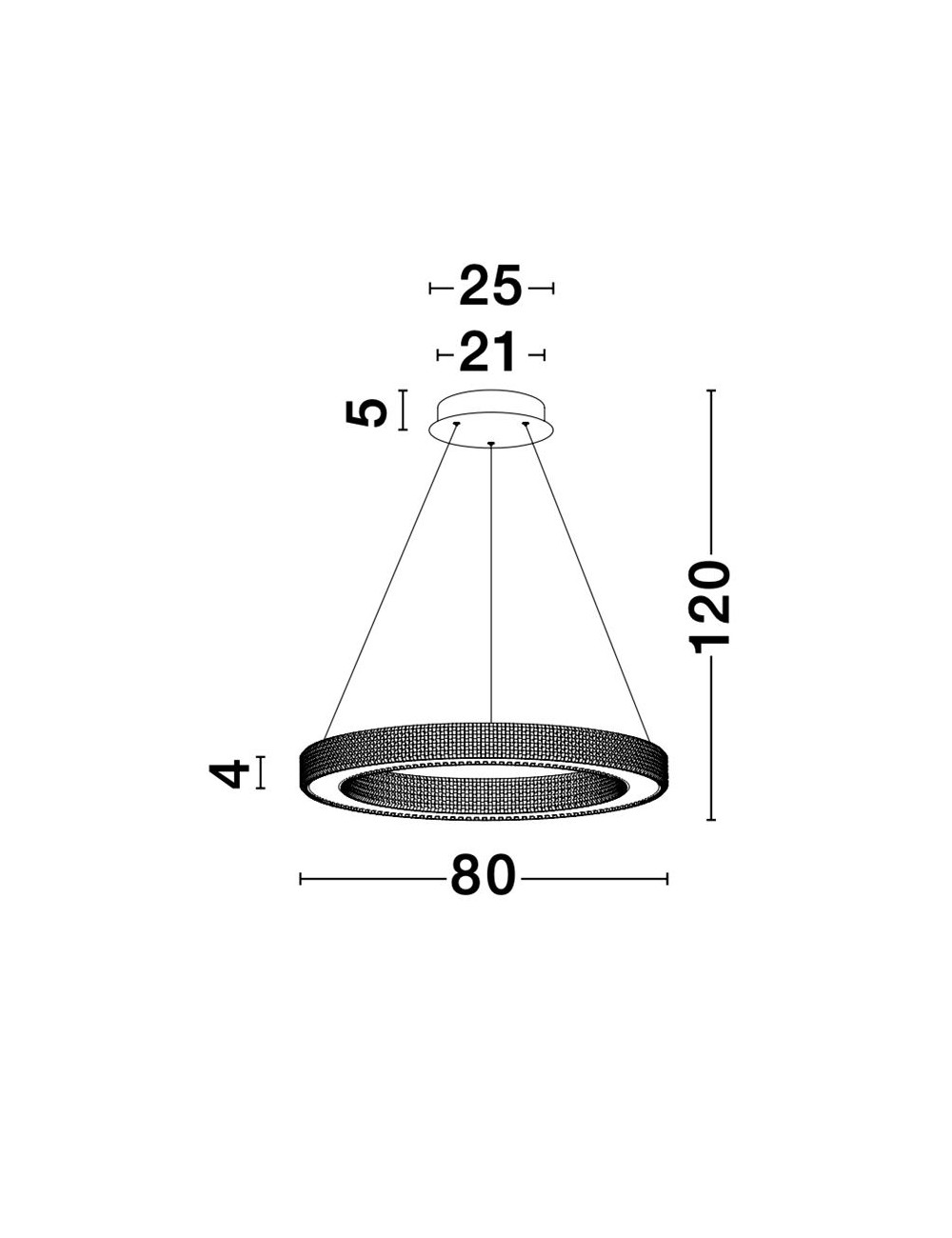 Kronleuchter Fiore Ø80 LED