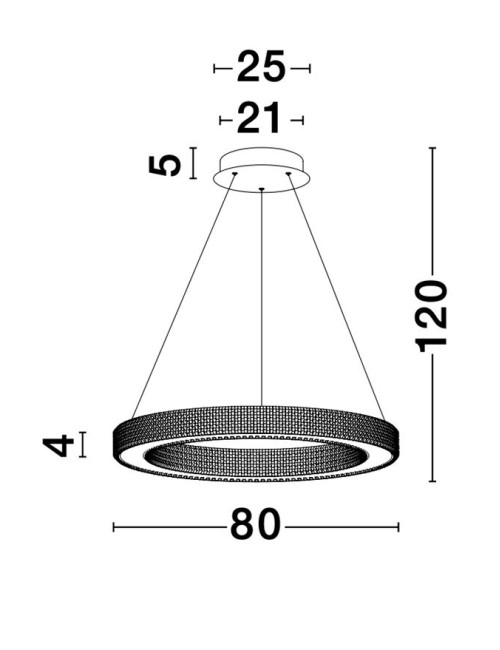 Kronleuchter Fiore Ø80 LED