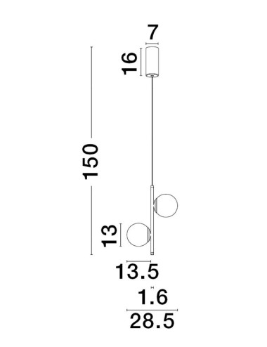 Pendant lamp Nuvole LED 9061436 | Nova Luce | TavaGaisma.lv/en