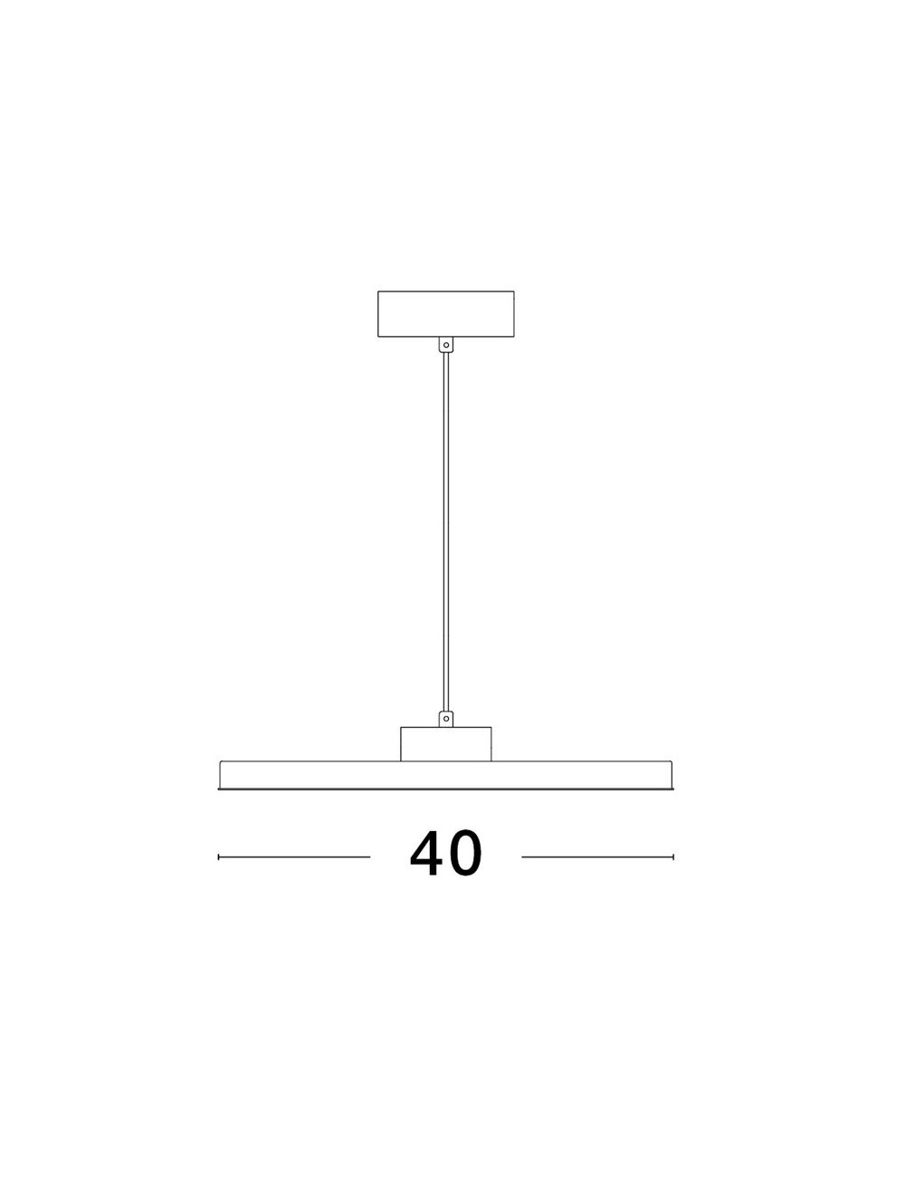 Piekaramā lampa Andria Ø40