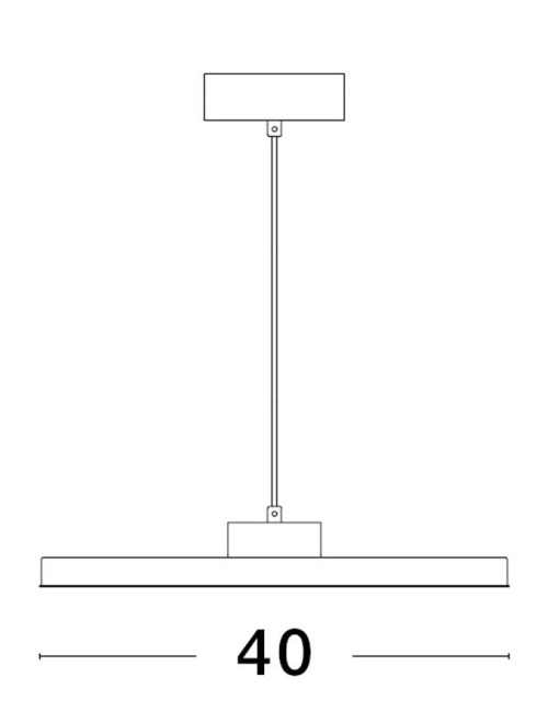 Piekaramā lampa Andria Ø40