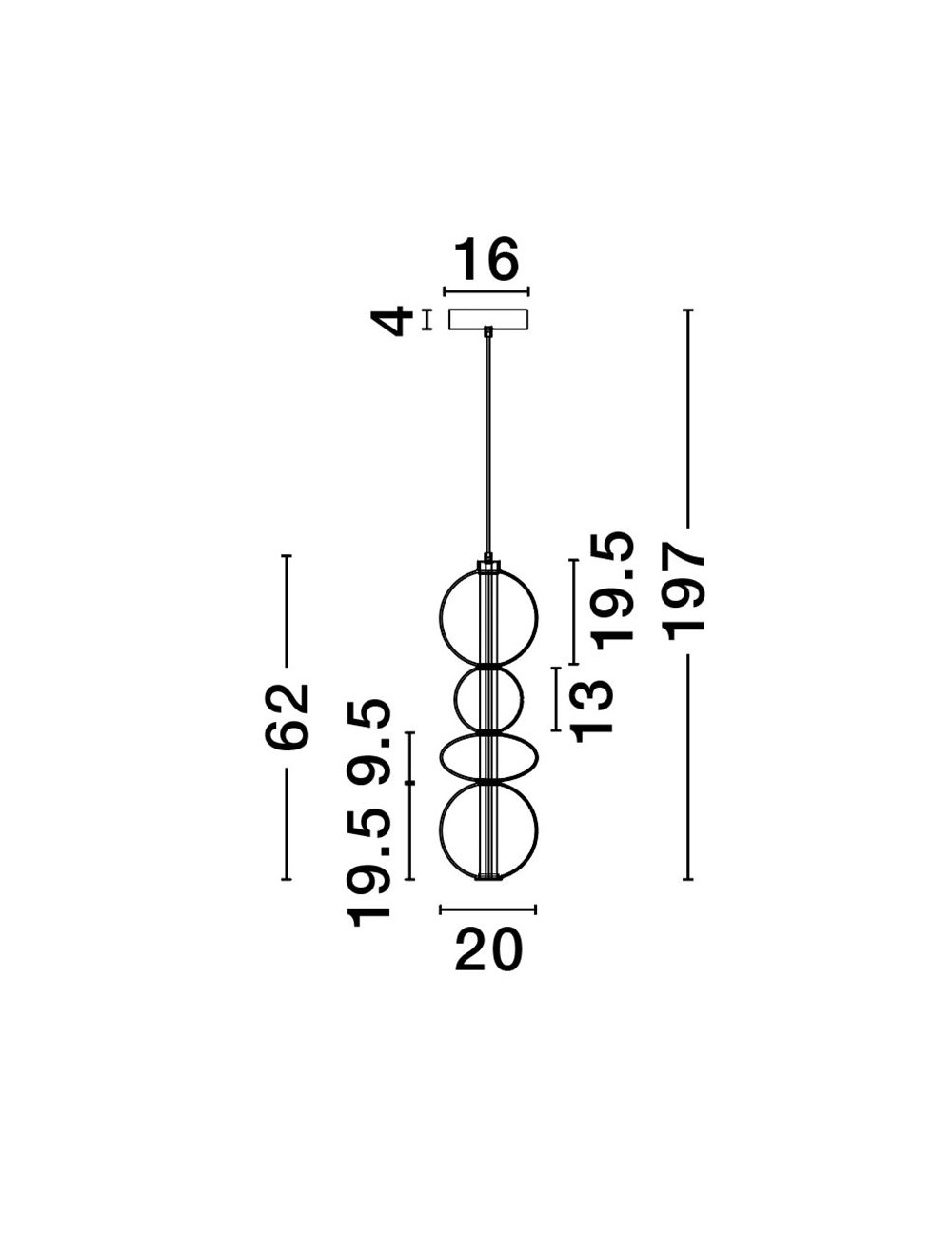 Ripplamp Bally Ø20 LED