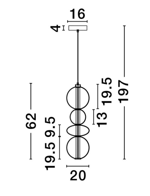 Ripplamp Bally Ø20 LED