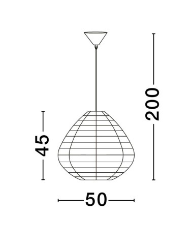 Nova Luce Piekaramā lampa Melody Ø50 9586518 | TavaGaisma.lv