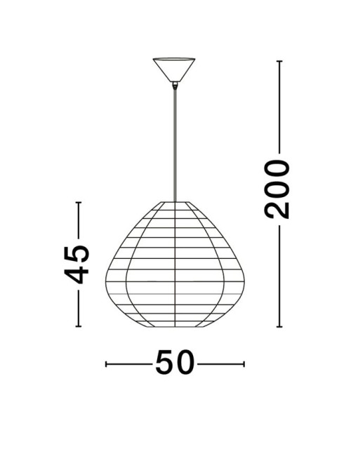 Pendant lamp Melody Ø50