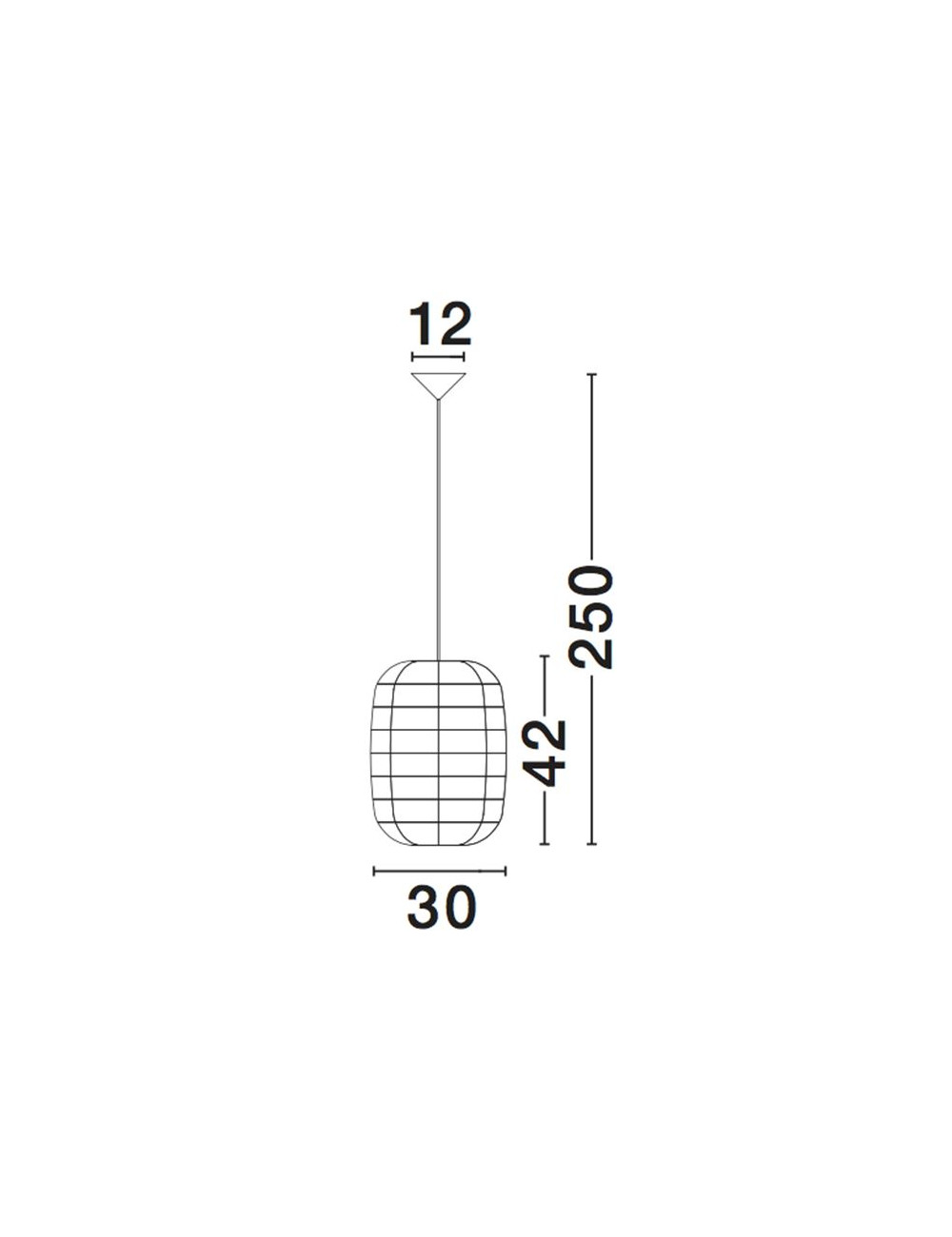 Piekaramā lampa Melody Ø30
