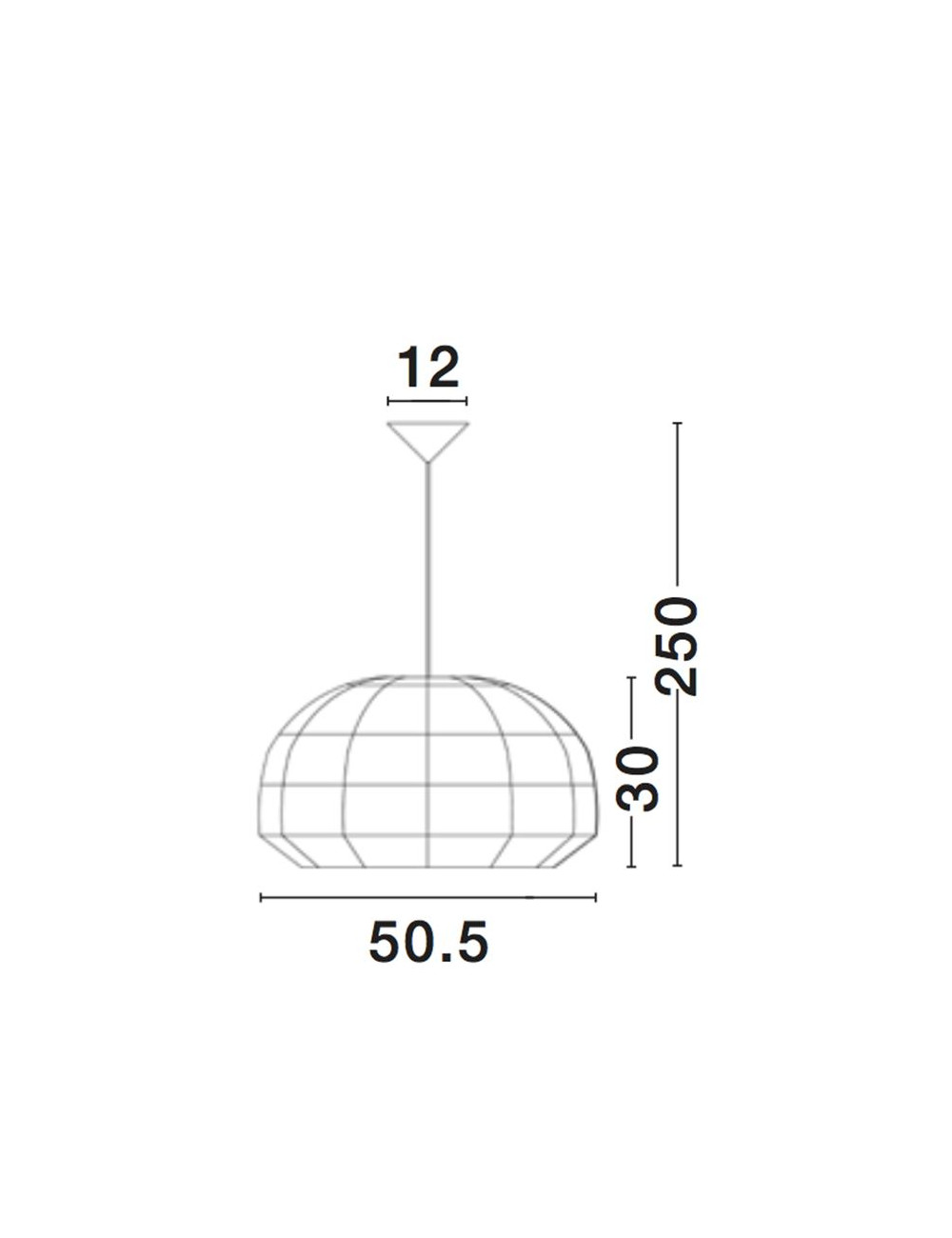 Pendant lamp Melody Ø50