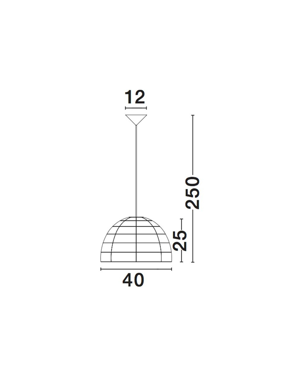 Piekaramā lampa Melody Ø40