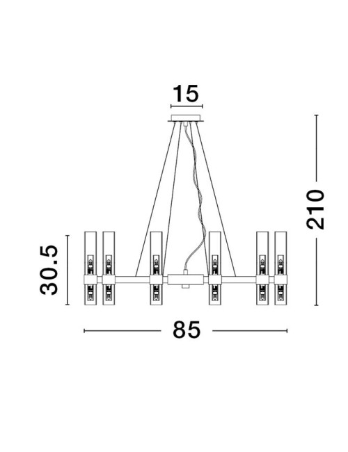 Kronleuchter Century Ø85