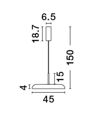Nova Luce - Linus Ø45 LED 9005661 подвесная лампа | TavaGaisma.lv/ru