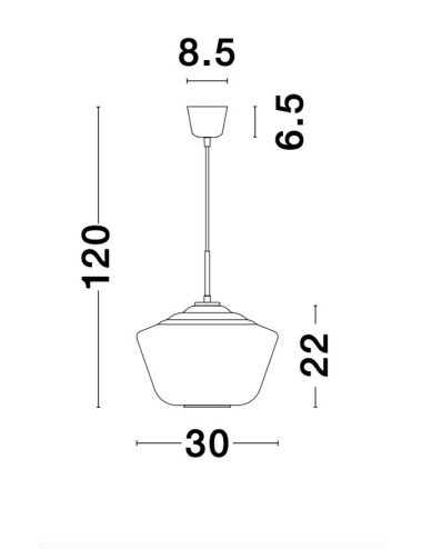 Ripplamp Veiro Ø30