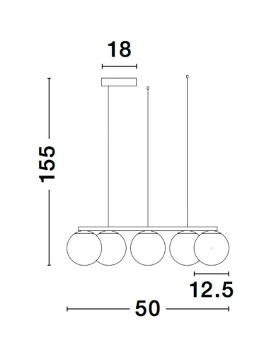 Nova Luce - Joline Ø50 LED 9919603 подвесная лампа | TavaGaisma.lv/ru