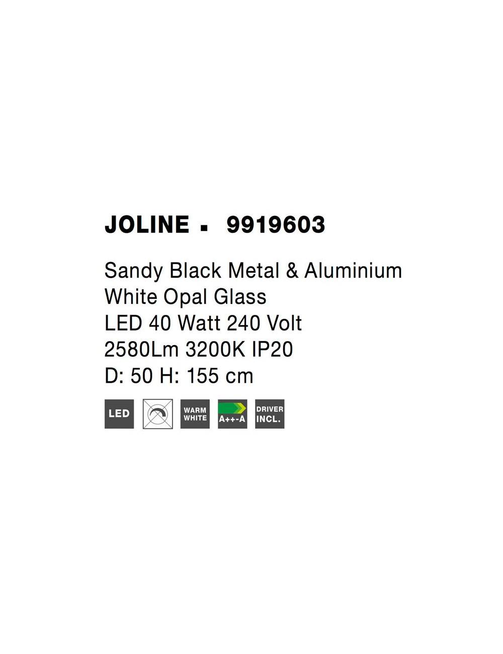 Pendant lamp Joline Ø50 LED