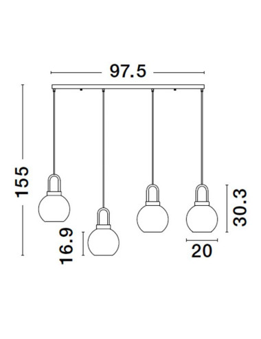 Pendant lamp Irvine 9241180 | Nova Luce | TavaGaisma.lv/en