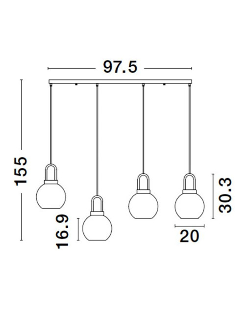 Pendant lamp Irvine