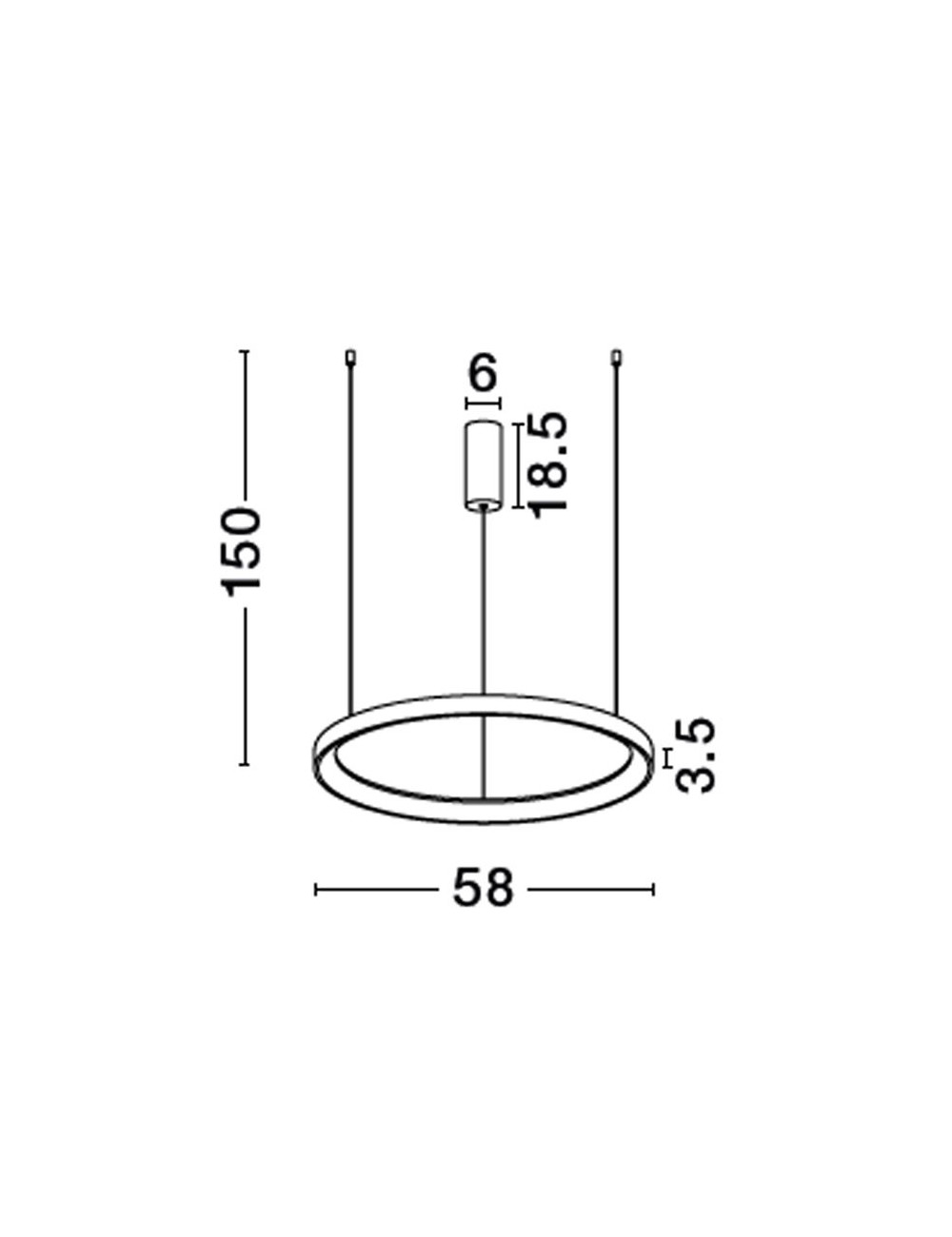 Pendelleuchte Pertino Ø58 LED