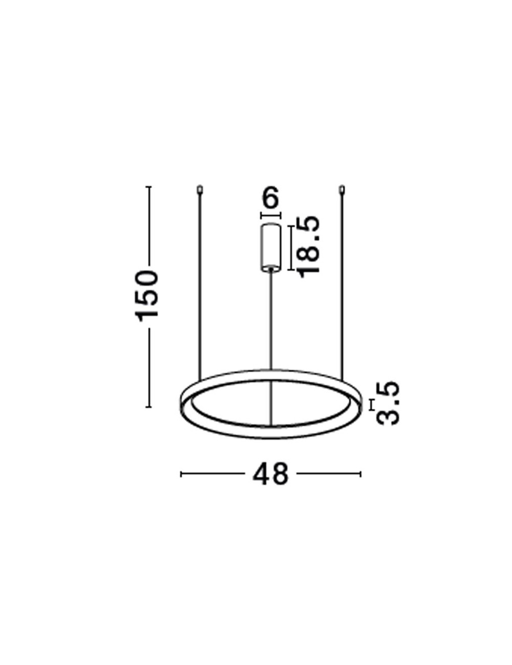 Pendelleuchte Pertino Ø48 LED